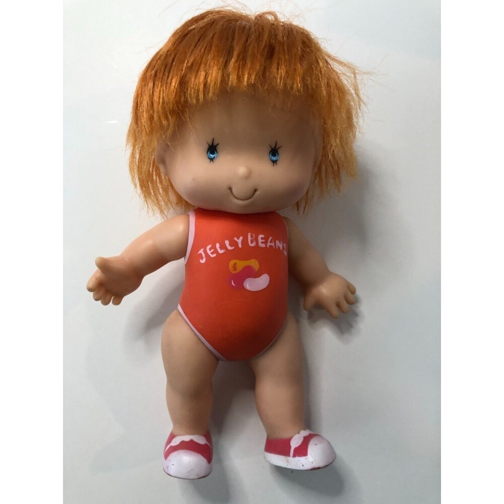 1981 Lanard Jelly Bean Doll Cindy Cinnamon 5.5 inch (all rubber version)